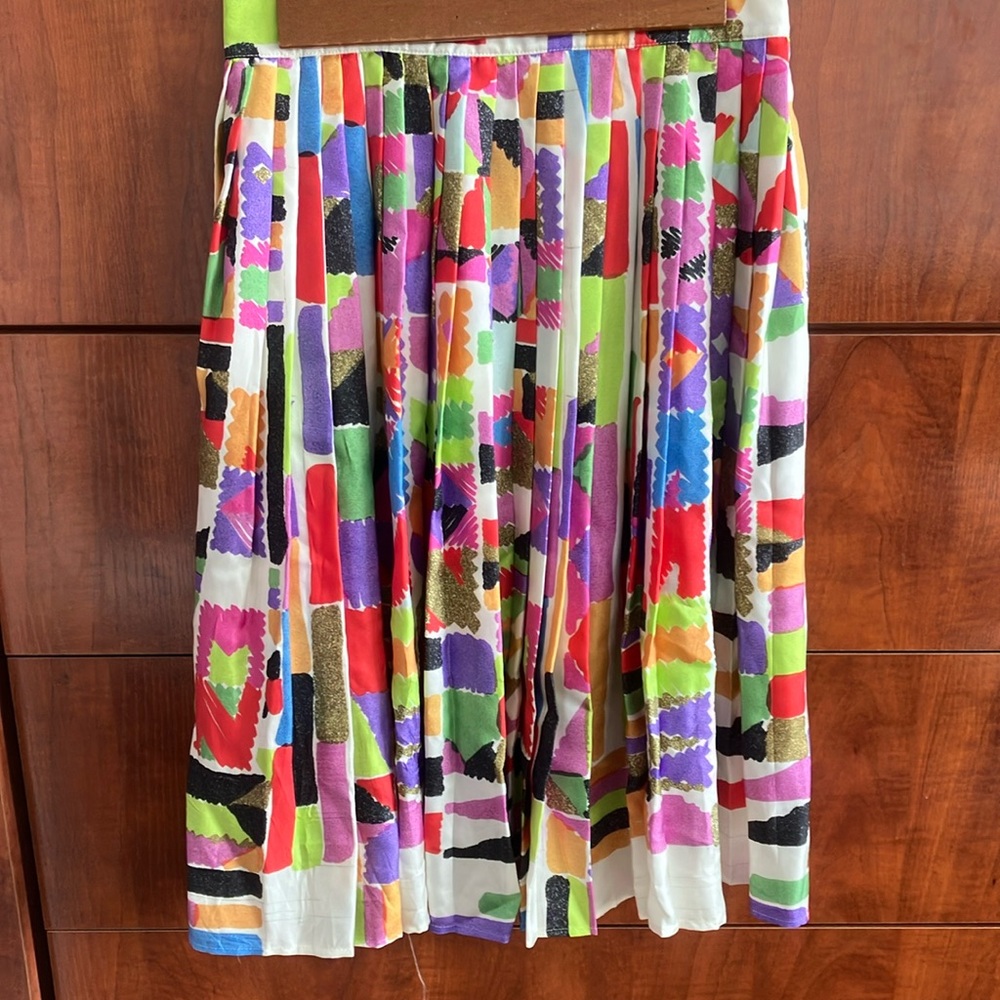 Missoni Abstract Print Silk Skirt Size 40